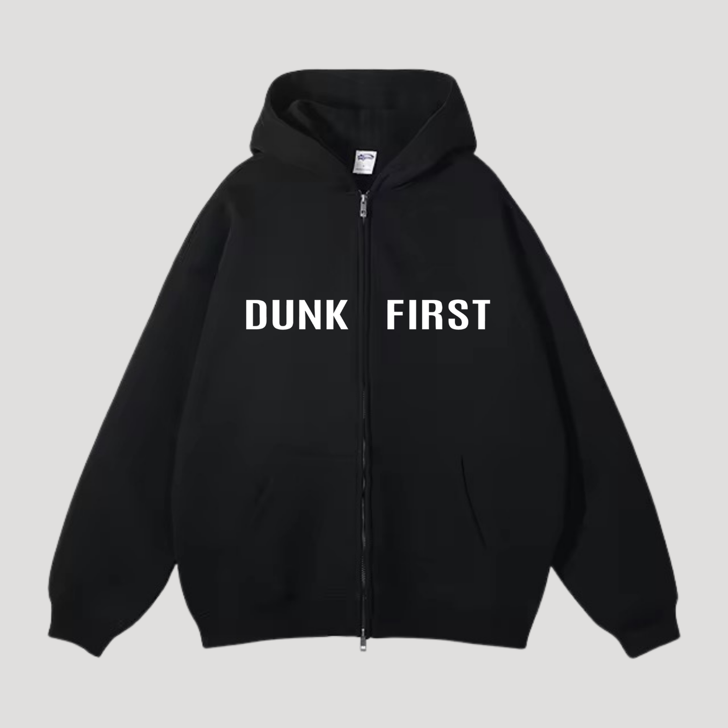 Sweat shirt à capuche zippé Dunk First Passenger Noir ébène