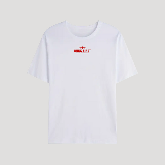 Dunk First - Tee-shirt blanc "Runway Private Jet"